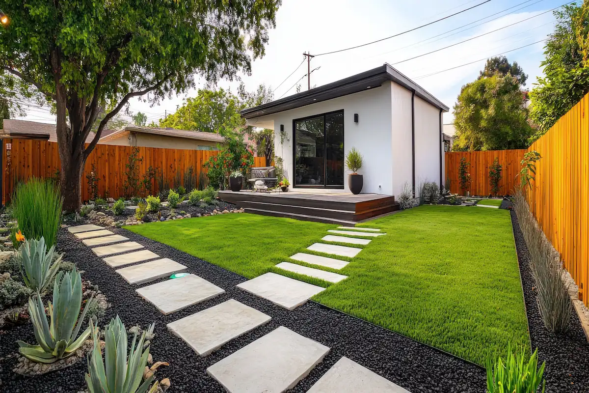 Garage conversion to ADU in Los Angeles with modern design